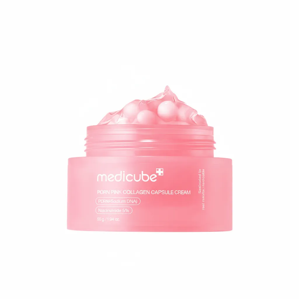 کرم کپسولی ضدچروک کلاژن و PDRN مدی کیوب – Medicube PDRN Pink Collagen Capsule Cream