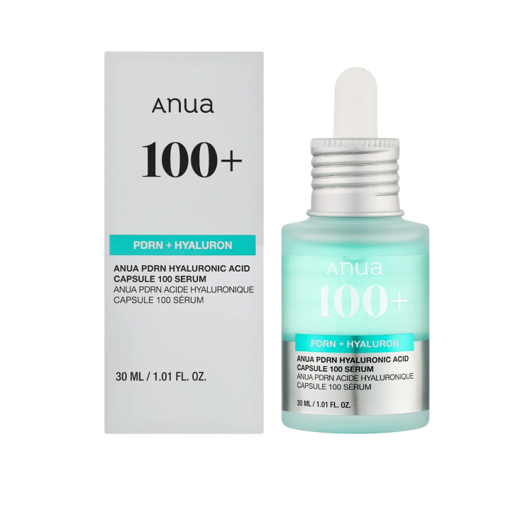 سرم آبرسان هیالورونیک اسید و PDRN آنوا – PDRN Hyaluronic Acid Capsule 100 Serum