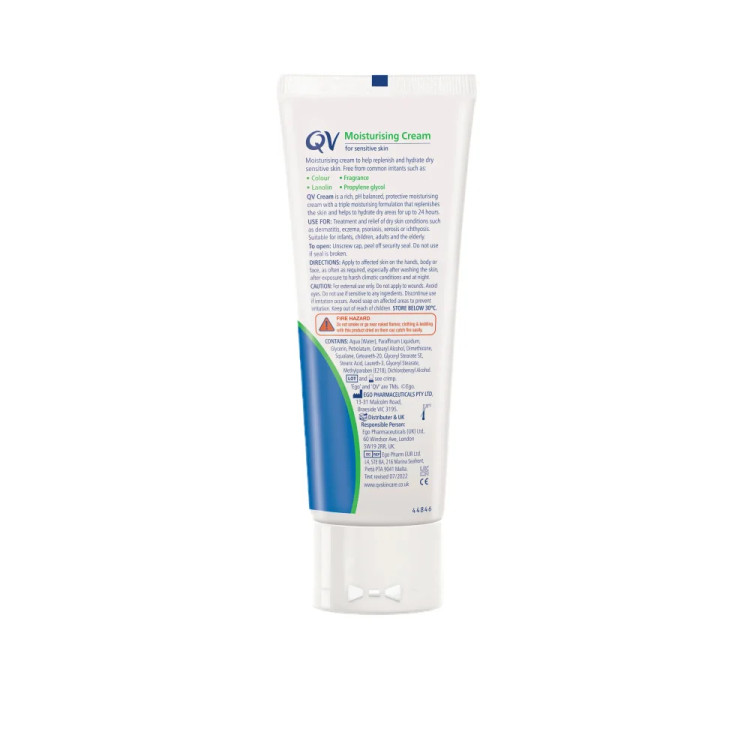 کرم مرطوب کننده کیو وی پوست خیلی خشک و حساس – QV Moisturising Cream Sensitive Skin