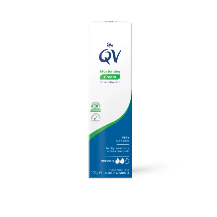 کرم مرطوب کننده کیو وی پوست خیلی خشک و حساس – QV Moisturising Cream Sensitive Skin